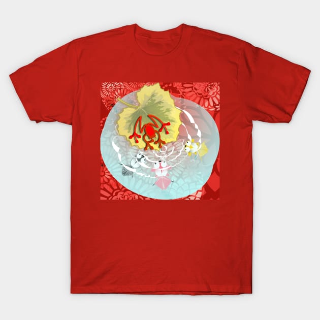 RED FROG - RedFrog in the Kois Pond T-Shirt by Kartoon